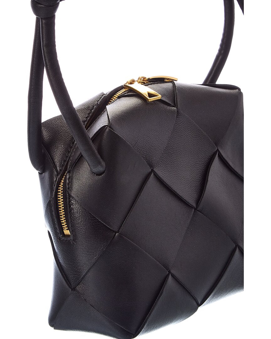 Luxury Bottega Veneta Cassette Mini Intrecciato Leather Camera Bag