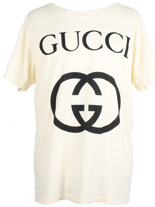 Luxury Gucci Trending 2025 Interlocking GG logo short sleeve S