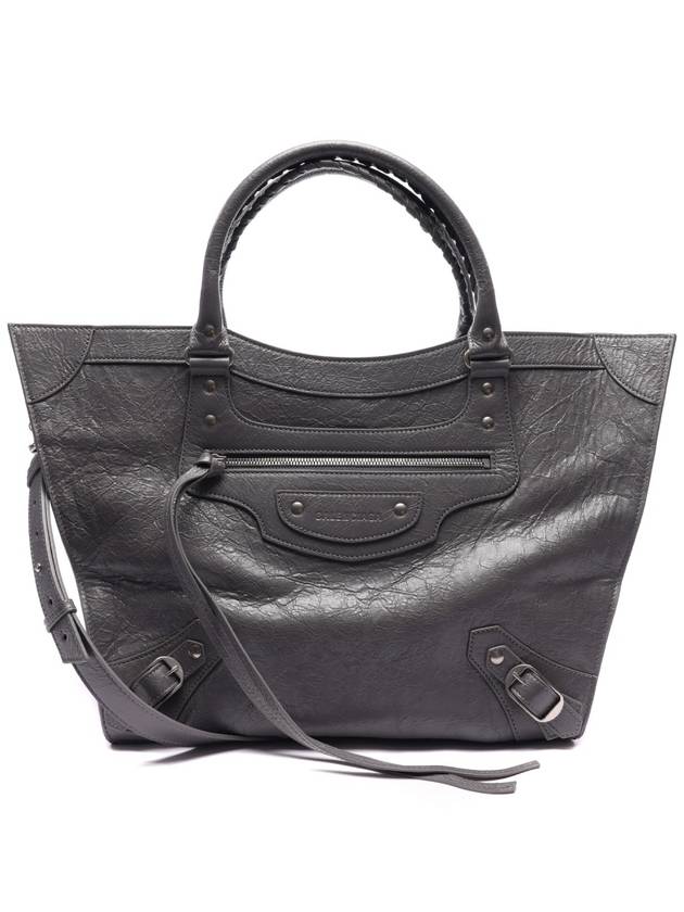 Luxury Balenciaga Neo Classic Tote Bag Grey