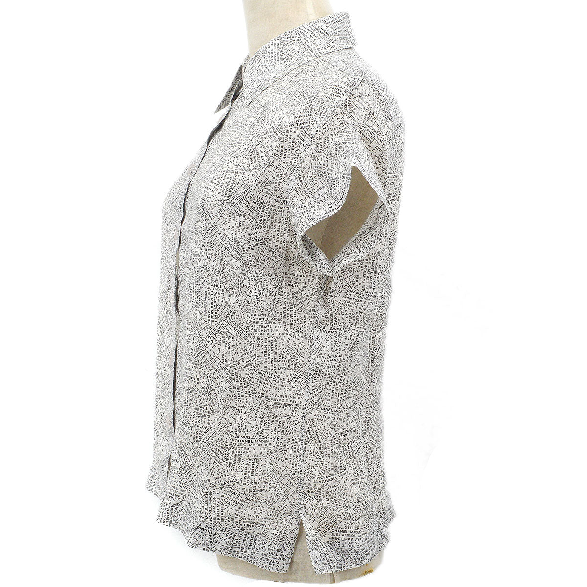 Luxury Chanel 1999 Spring Rue Cambon print shirt #38