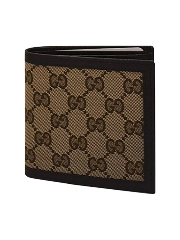 Luxury Gucci Trending 2025 GG Canvas Half Wallet Brown
