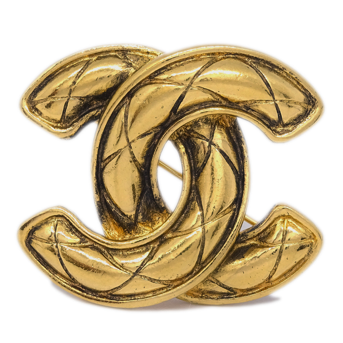 Chanel Gold CC Brooch Pin 1150