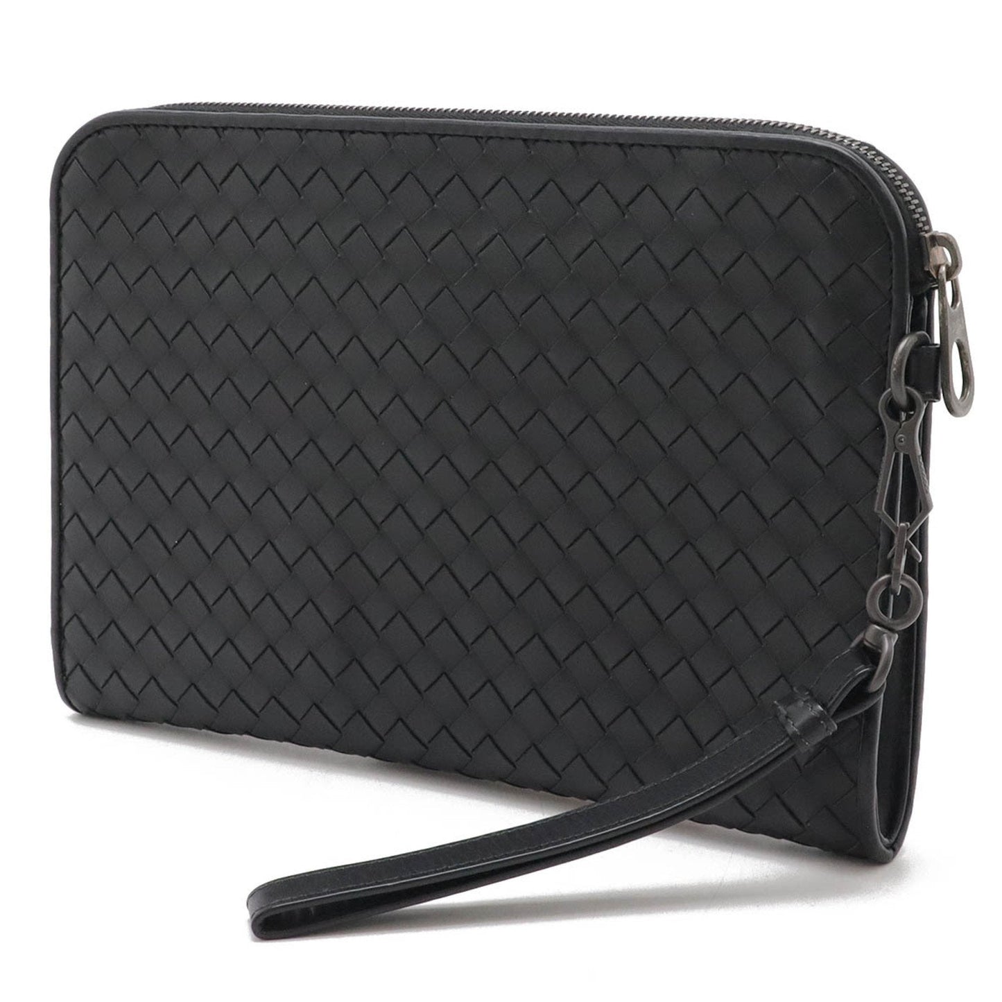 Luxury Bottega Veneta Intrecciato Leather Clutch Bag ()