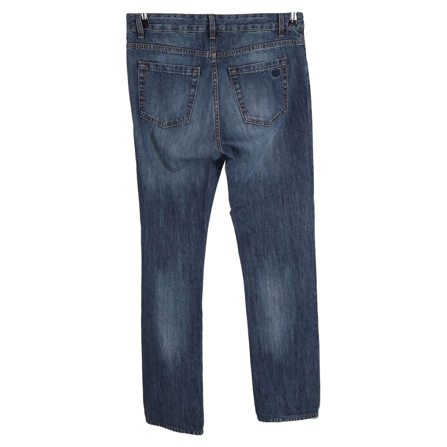 Luxury Bottega Veneta Washed Effect Low Rise Jeans in Blue Cotton