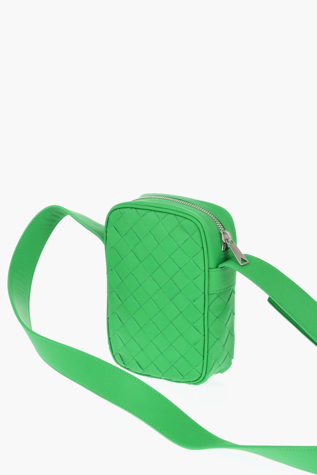 Luxury Bottega Veneta Braided Leather Crossbody Bag