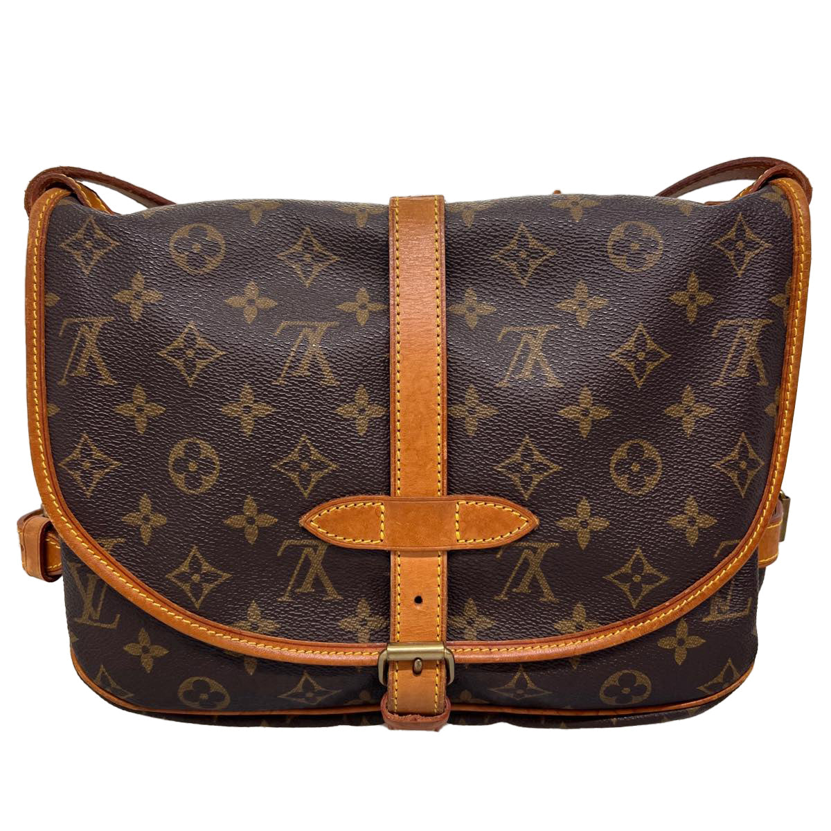 LOUIS VUITTON Monogram Saumur 35 Shoulder Bag M42254 LV ai470