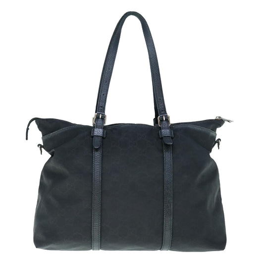 GUCCI GG Canvas Tote Bag Black 387067  ai740