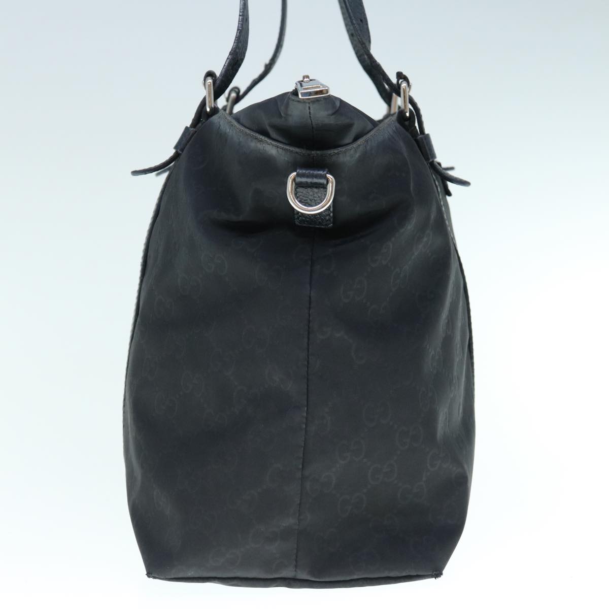 GUCCI GG Canvas Tote Bag Black 387067  ai740