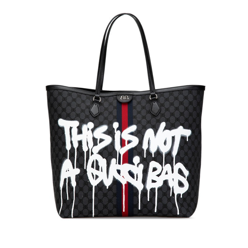 Gucci x Luxury Balenciaga Graffiti Large Tote Bag 680127
