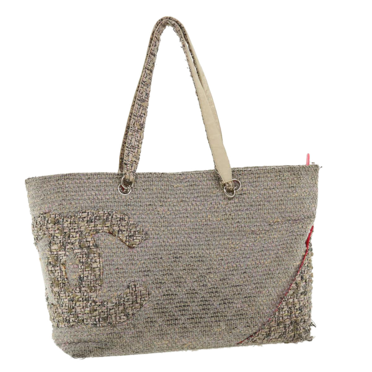 Luxury Chanel Cambon Line Tote Bag Pink Gray CC  am3204