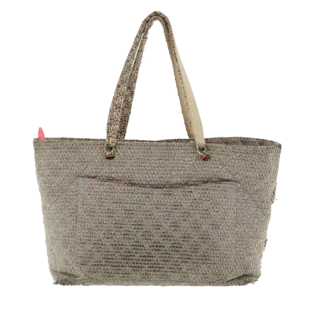 Luxury Chanel Cambon Line Tote Bag Pink Gray CC  am3204