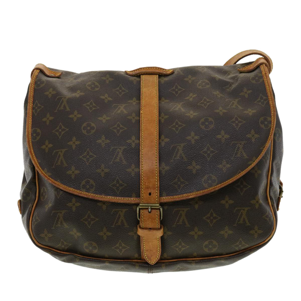 LOUIS VUITTON Monogram Saumur 35 Shoulder Bag M42254 LV am3305