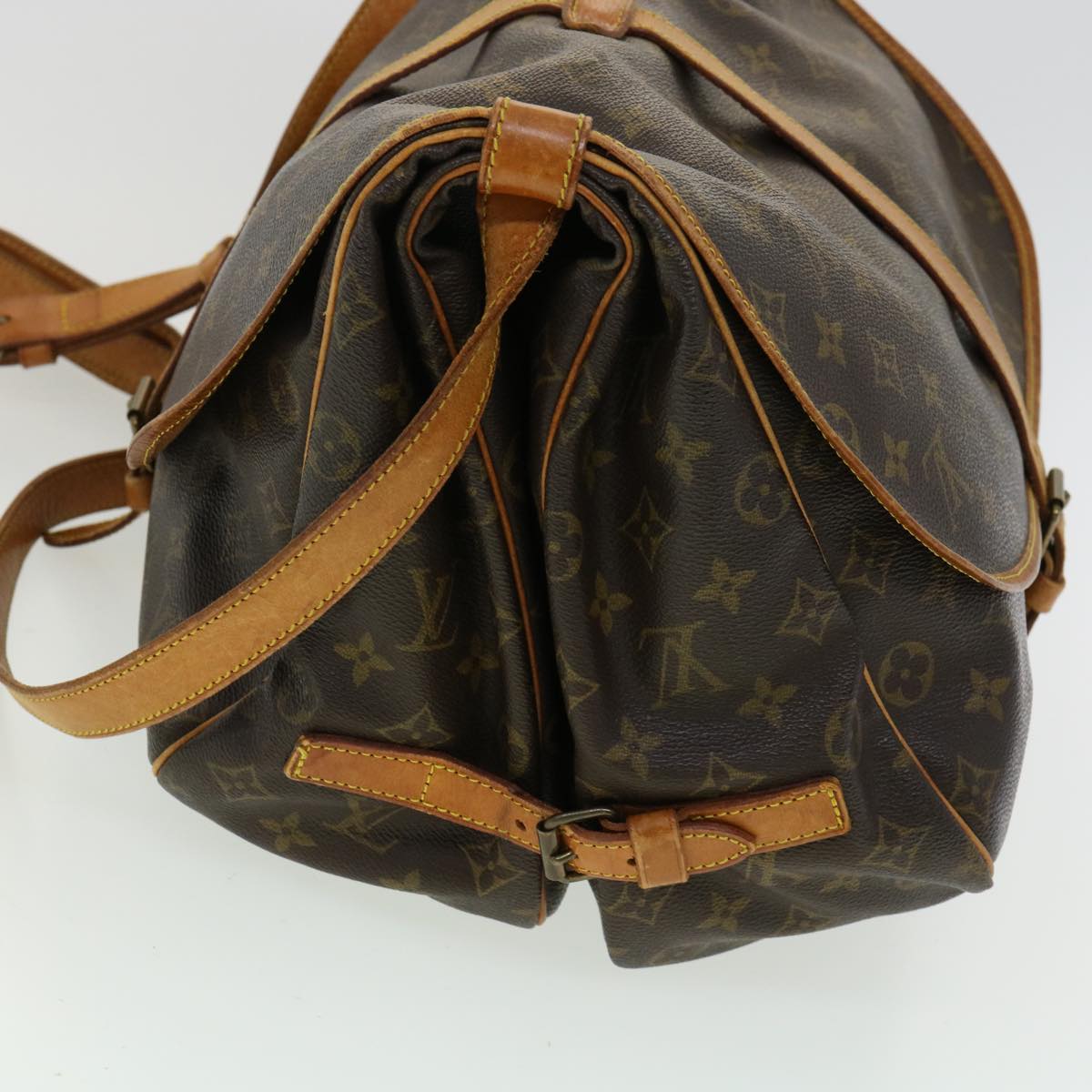 LOUIS VUITTON Monogram Saumur 35 Shoulder Bag M42254 LV am3305