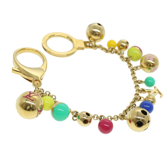 LOUIS VUITTON Porte Cles Chaine Grelots Key Holder Multicolor M62226 am3584