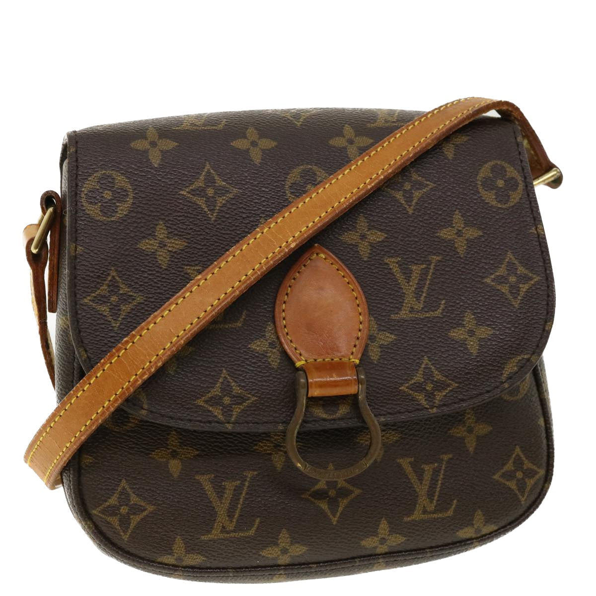 LOUIS VUITTON Monogram Saint Cloud MM Shoulder Bag M51243 LV am3660
