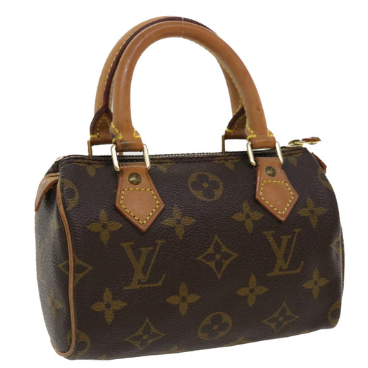 LOUIS VUITTON Monogram Mini Speedy Hand Bag M41534 LV am3662
