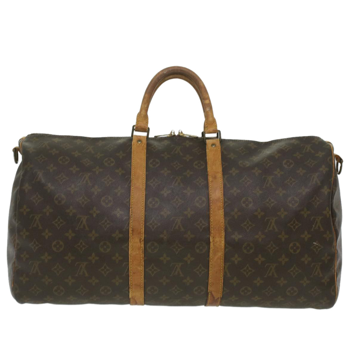 LOUIS VUITTON Monogram Keepall Bandouliere 55 Boston Bag M41414 LV am3736