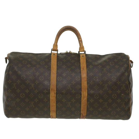 LOUIS VUITTON Monogram Keepall Bandouliere 55 Boston Bag M41414 LV am3736