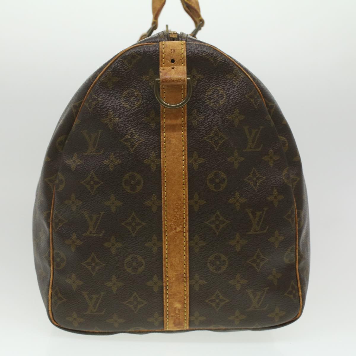 LOUIS VUITTON Monogram Keepall Bandouliere 55 Boston Bag M41414 LV am3736