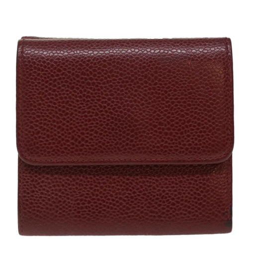Luxury Chanel Wallet Caviar Skin Red CC  am3885