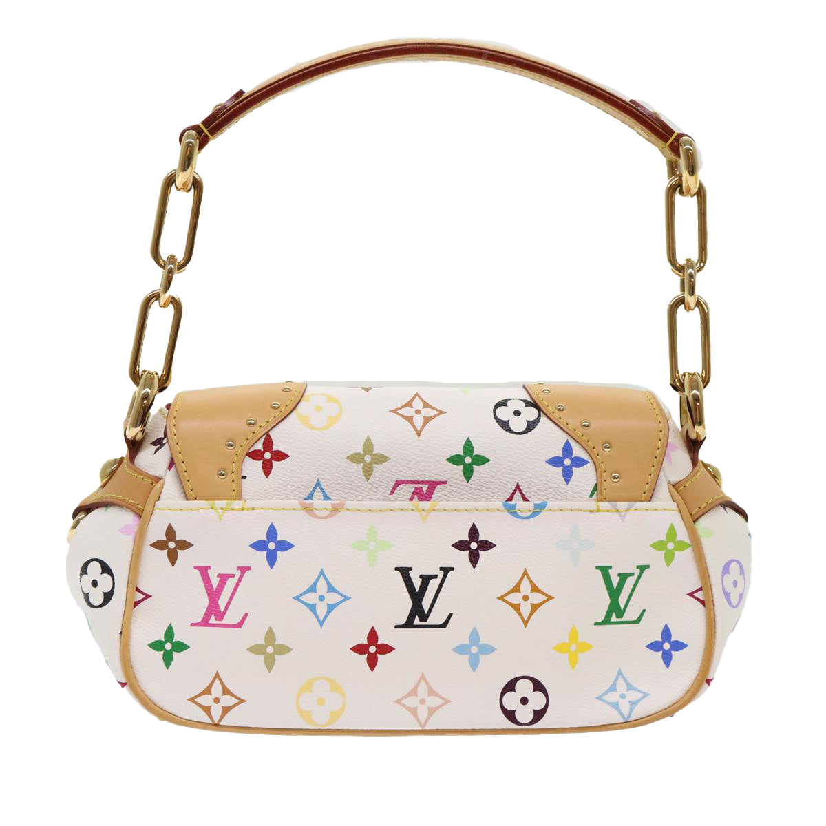 LOUIS VUITTON Monogram Multicolor Marilyn Shoulder Bag White M40127 am4684A