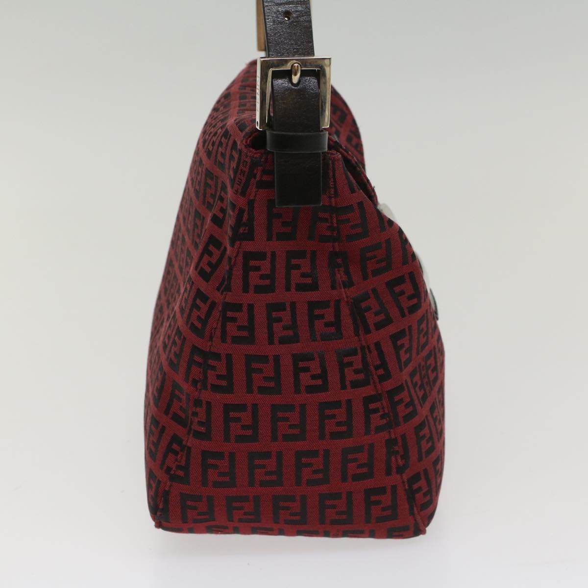 Luxury FendiZucchino Canvas Mamma Baguette Shoulder Bag Redam5029