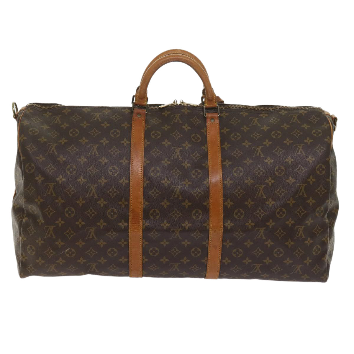 LOUIS VUITTON Monogram Keepall Bandouliere 60 Boston Bag M41412 LV am5255