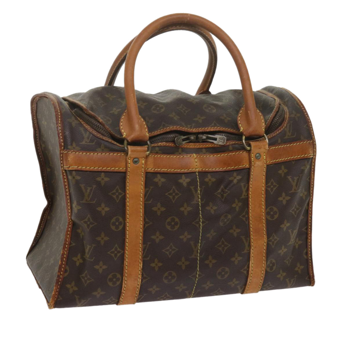 LOUIS VUITTON Monogram Sac Shan 40 Pet Carry Vintage M42024 LV am5259