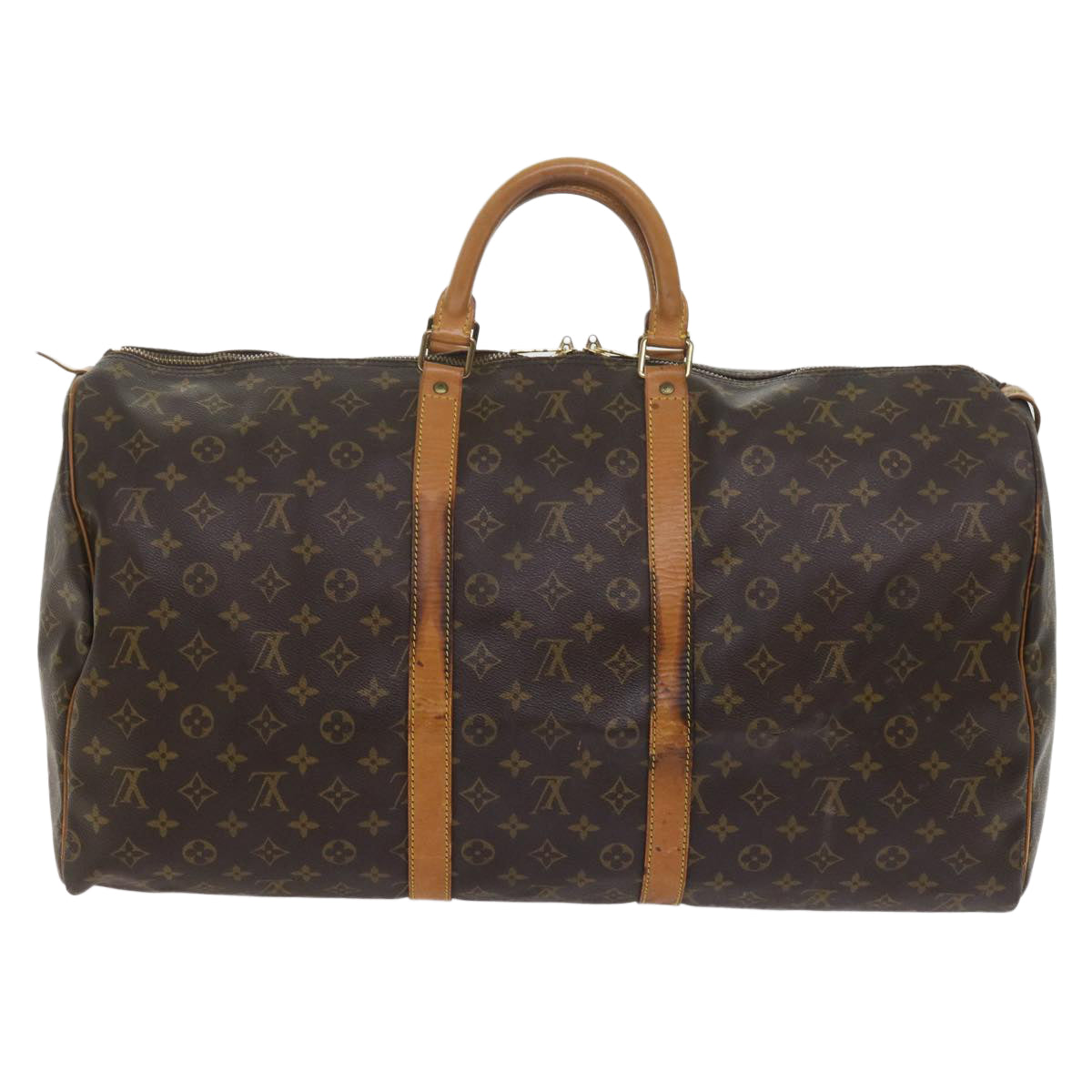 LOUIS VUITTON Monogram Keepall 55 Boston Bag M41424 LV am5414