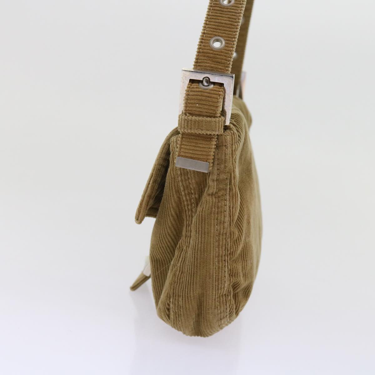 Luxury FendiMamma Baguette Shoulder Bag Corduroy Brown 2220 26424 009am5474