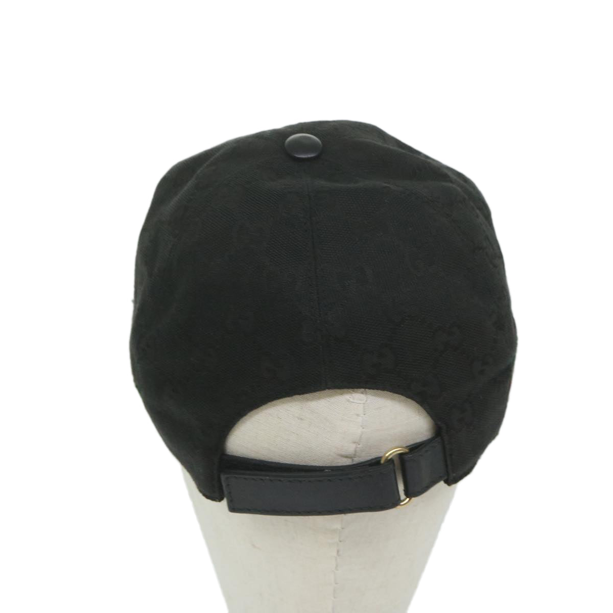 GUCCI GG Canvas Web Sherry Line Cap M Black Red Green 200035  am5575
