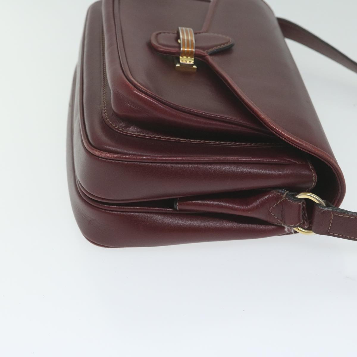 GUCCI Shoulder Bag Leather Red  am5604
