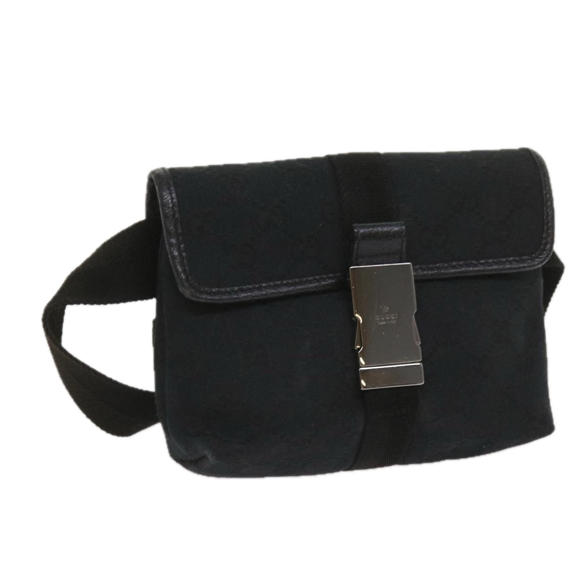 GUCCI GG Canvas Waist bag Black 131236  am5634