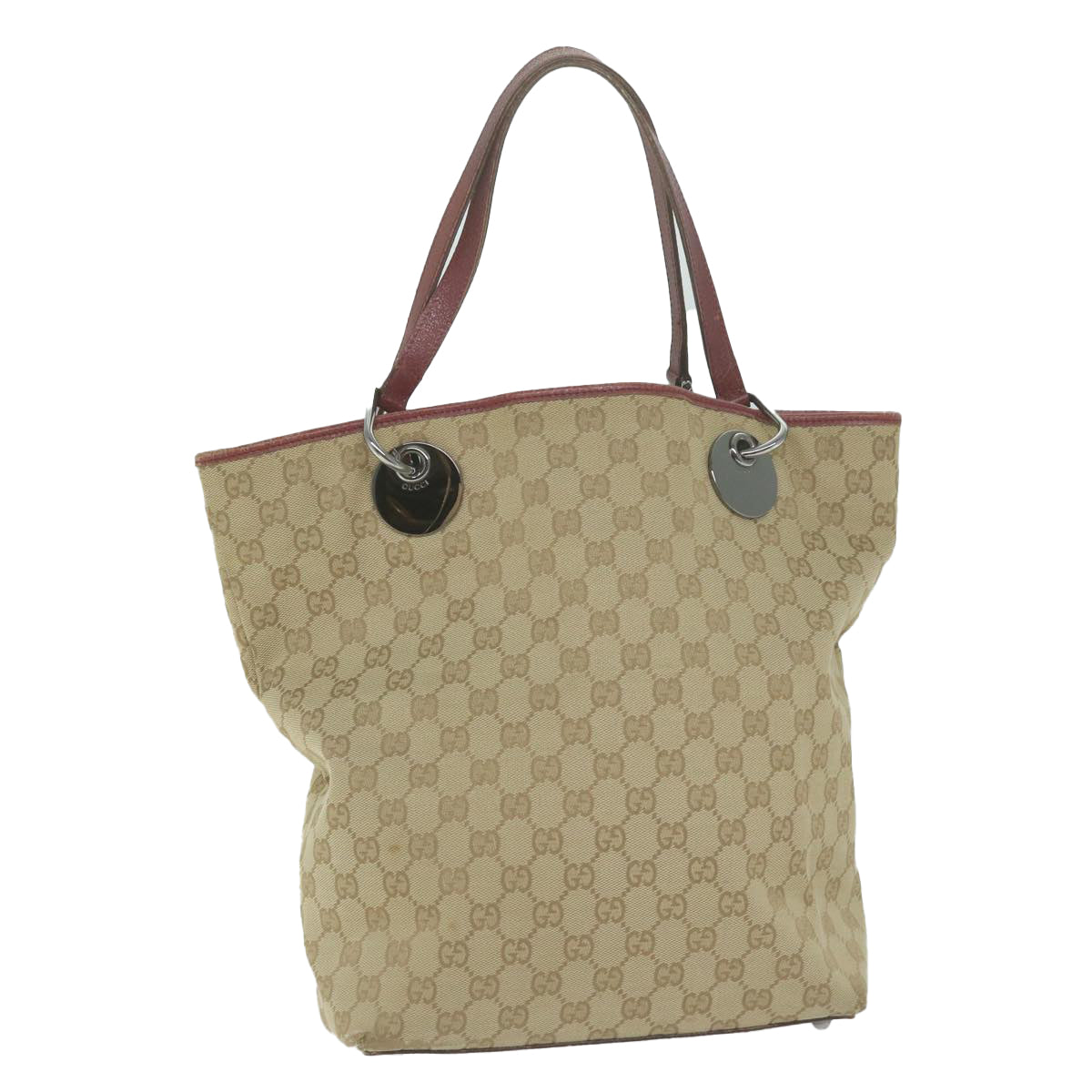 GUCCI GG Canvas Tote Bag Beige 120836  am5649