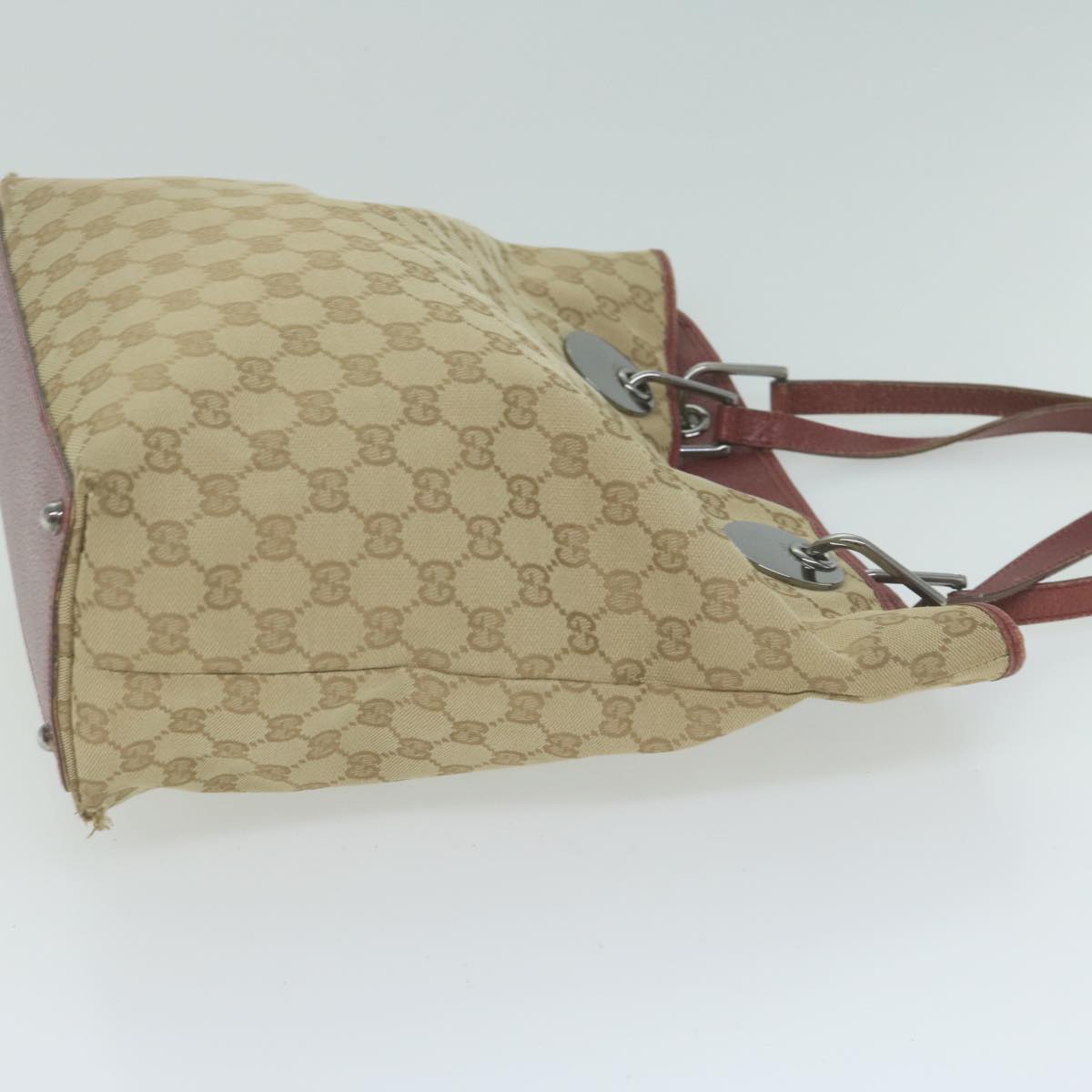 GUCCI GG Canvas Tote Bag Beige 120836  am5649