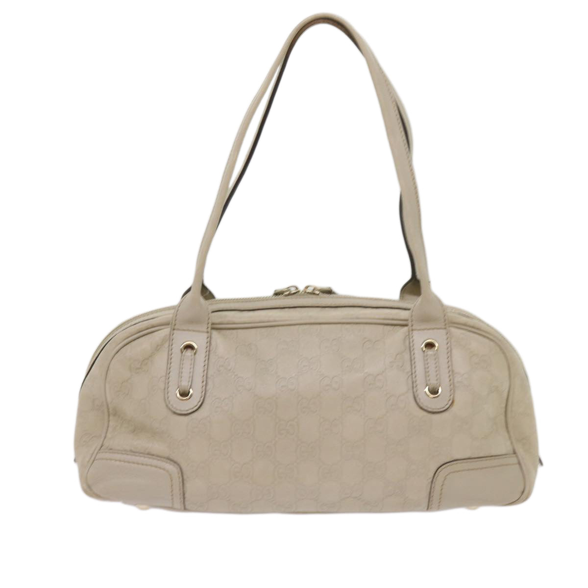GUCCI GG Canvas Guccissima Pretty Shoulder Bag White 161720  am5672