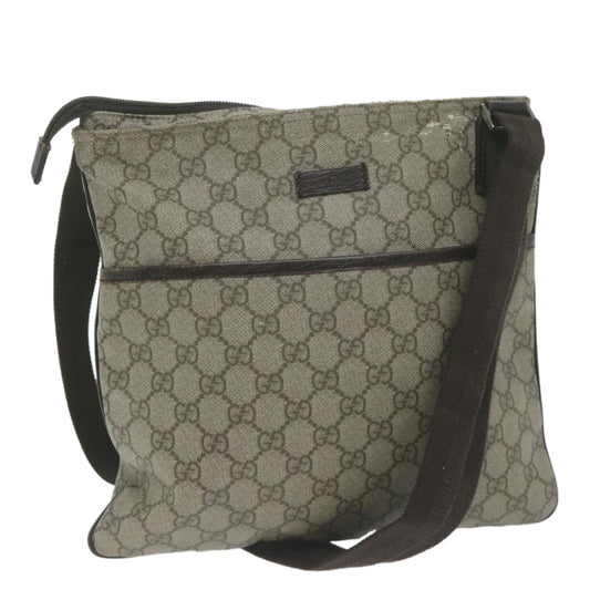 GUCCI GG Supreme Shoulder Bag PVC Beige 141626  am5746
