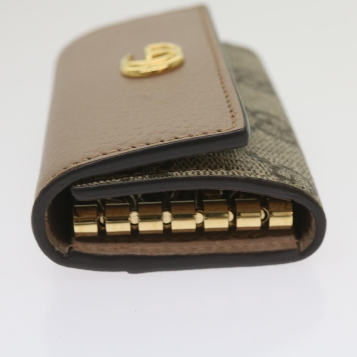 GUCCI GG Marmont Key Case Beige 456118  am5771