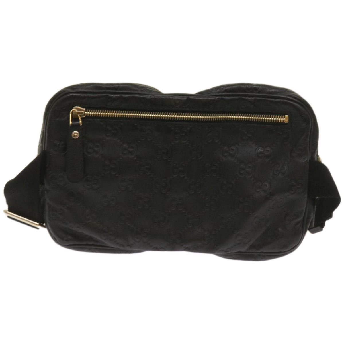 GUCCI GG Canvas Guccissima Waist bag Black 246417  am5821