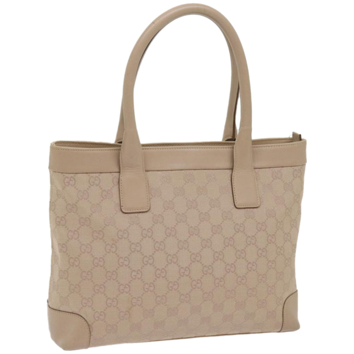 GUCCI GG Canvas Tote Bag Beige 33890  am5876