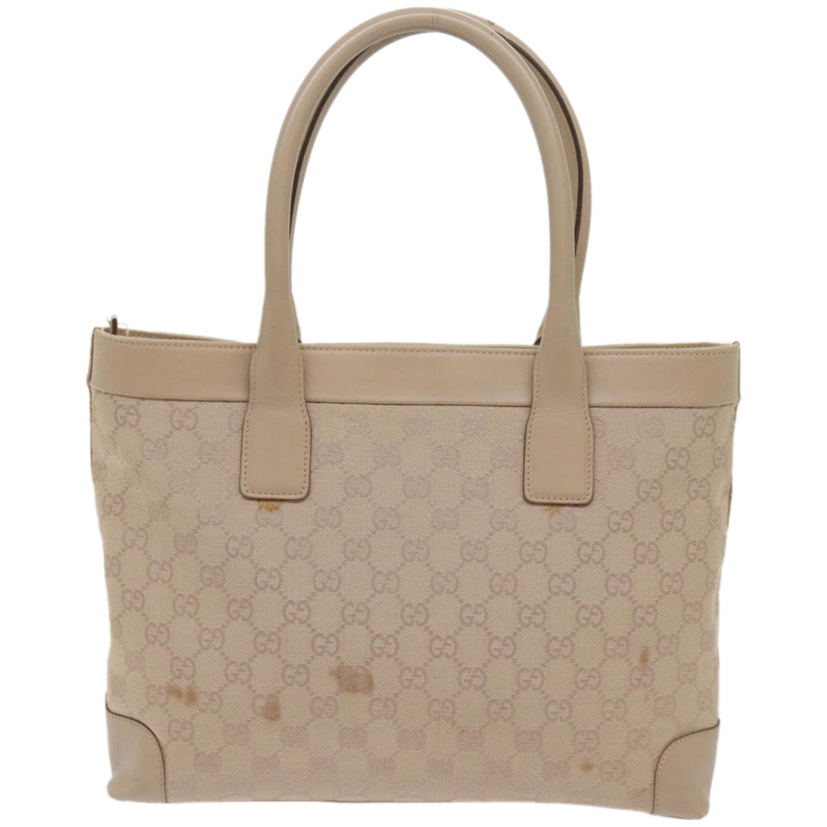 GUCCI GG Canvas Tote Bag Beige 33890  am5876