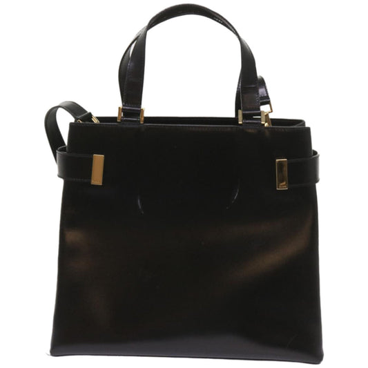 GUCCI Hand Bag Leather 2way Black 000 2046 0562  am5882