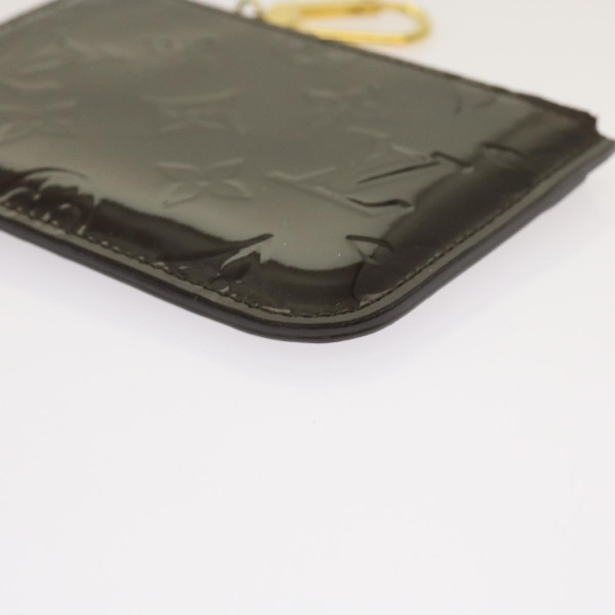 LOUIS VUITTON Vernis Pochette Cles NM Coin Purse Amarante M93557 LV am5905