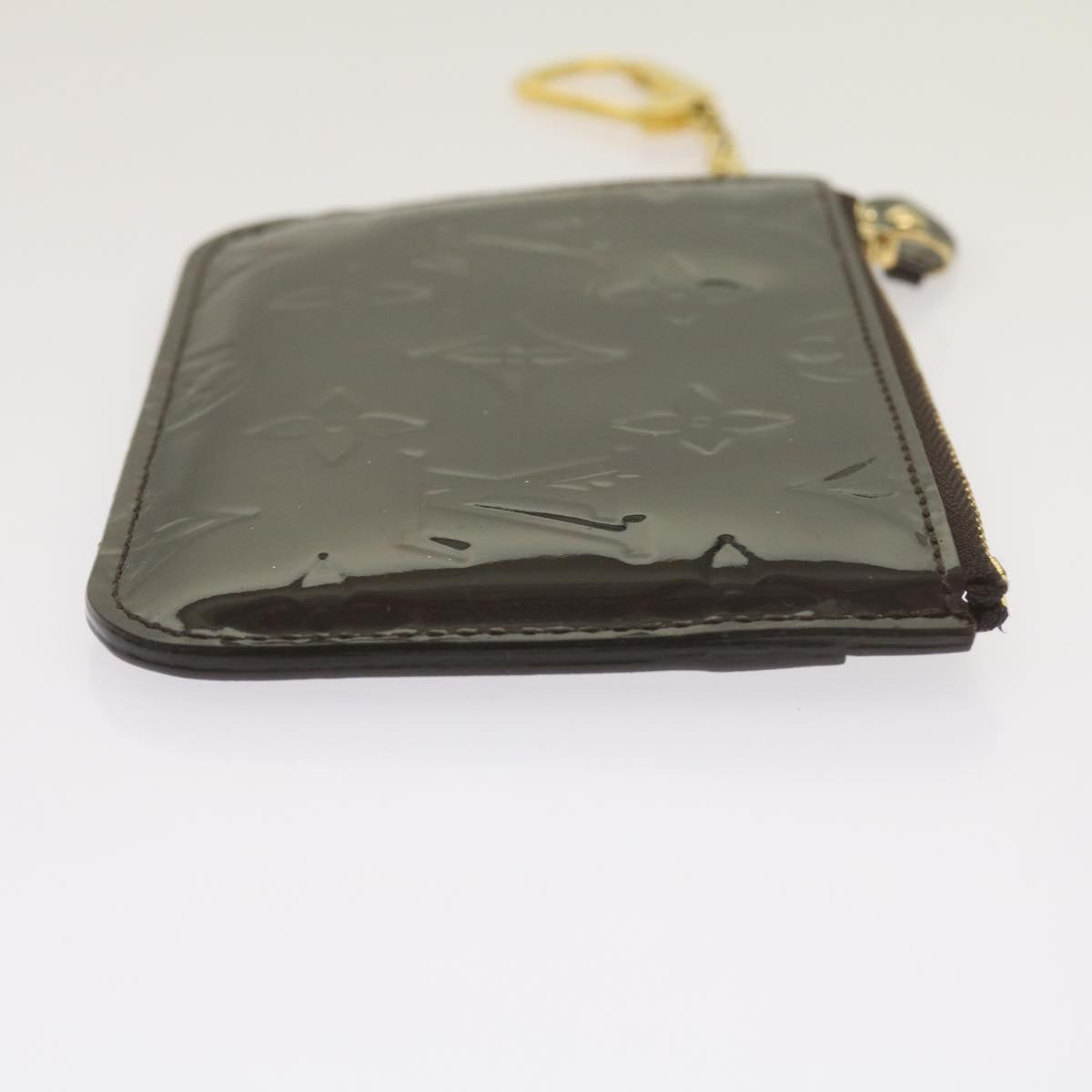 LOUIS VUITTON Vernis Pochette Cles NM Coin Purse Amarante M93557 LV am5905