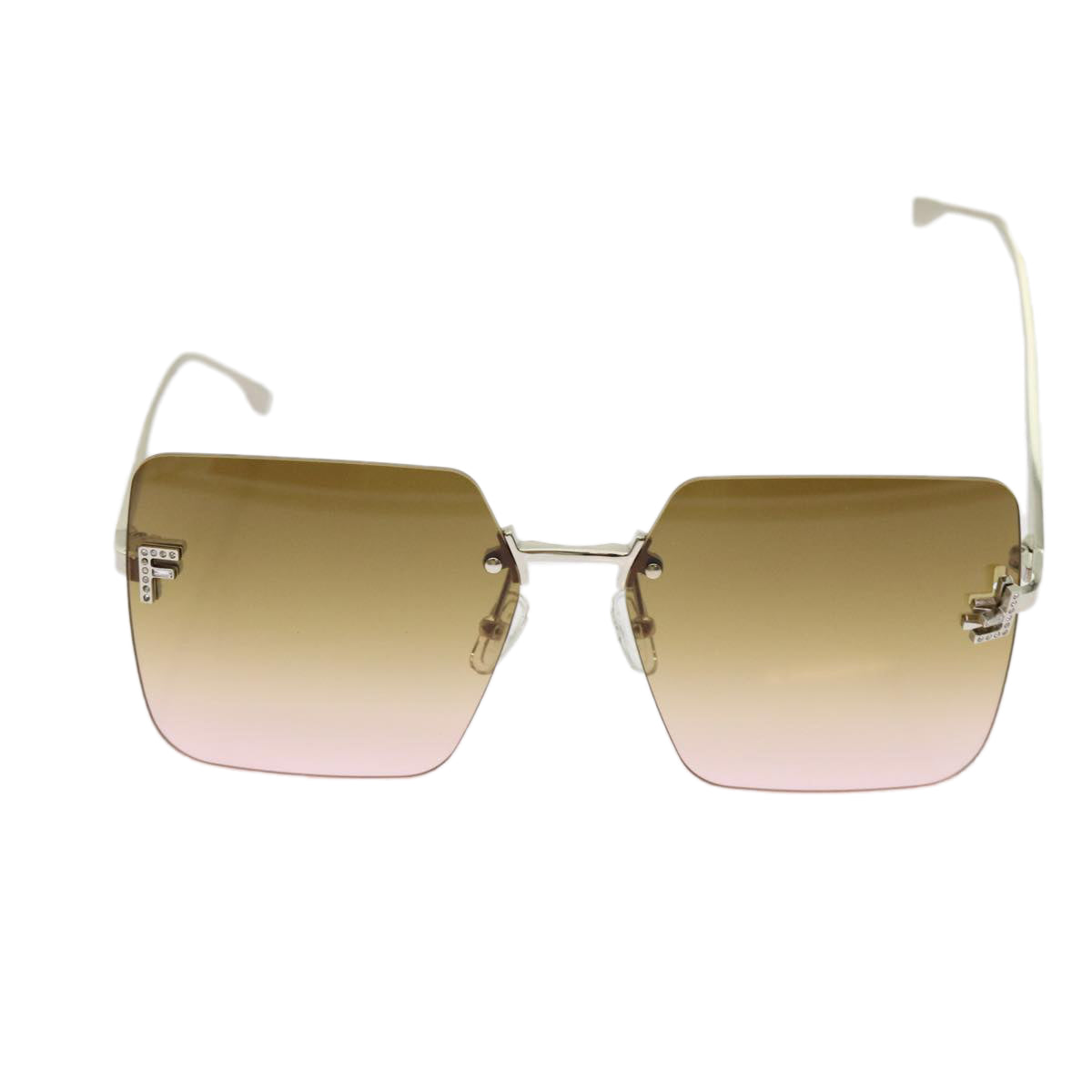 Luxury FendiSunglasses metal Brownam6017