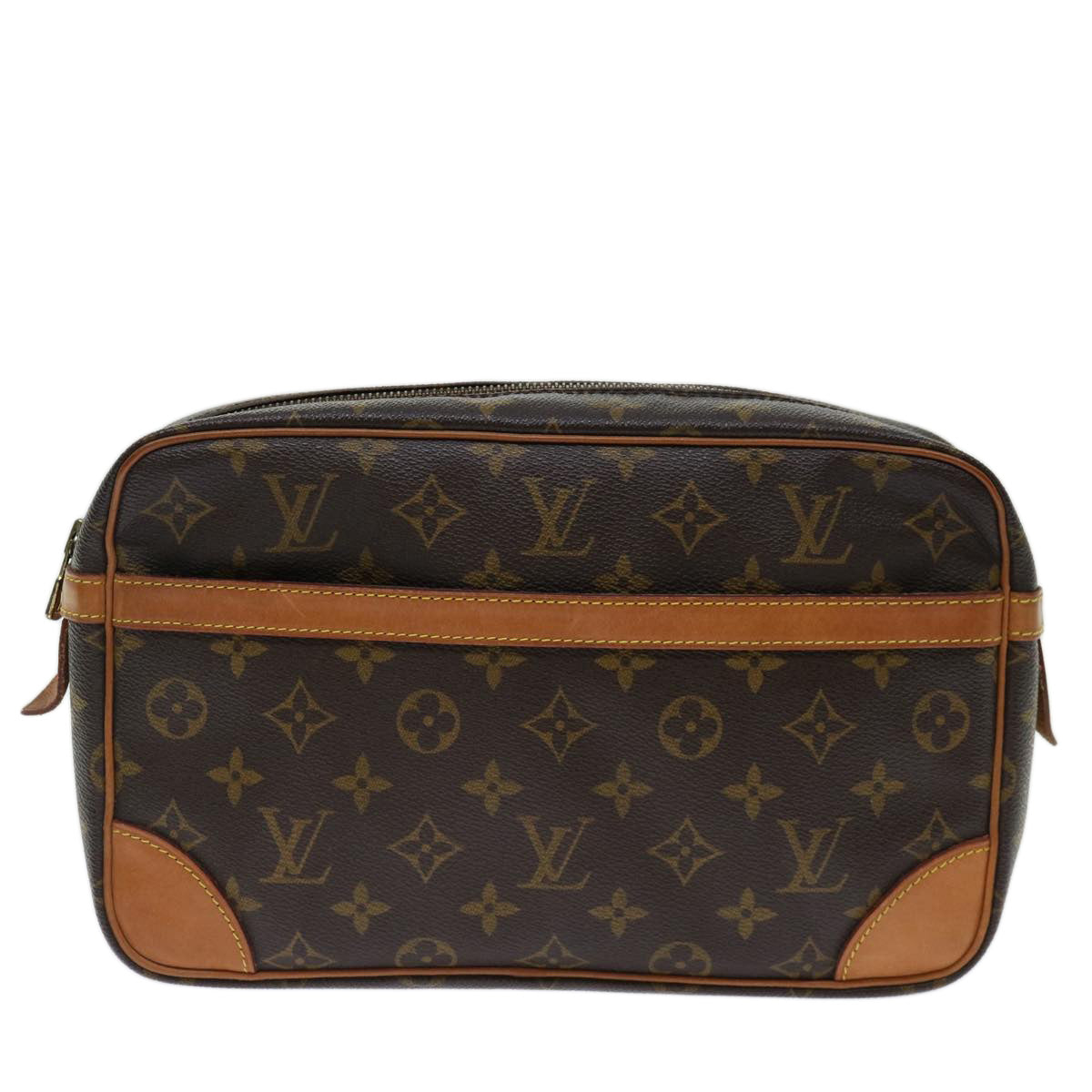 LOUIS VUITTON Monogram Compiegne 28 Clutch Bag M51845 LV am6024