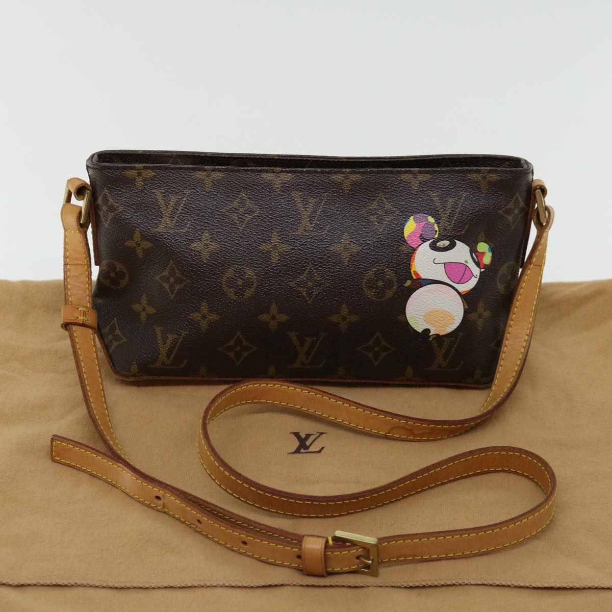 LOUIS VUITTON Monogram Panda Trotteur Shoulder Bag M51241 LV am6046