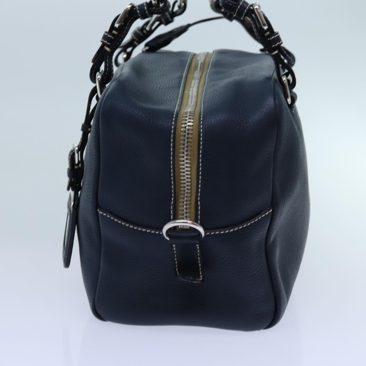 Luxury PradaHand Bag Leather Navy am6063