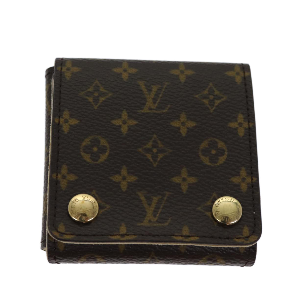 LOUIS VUITTON Monogram Jewelry Case Jewelry Box LV am6070