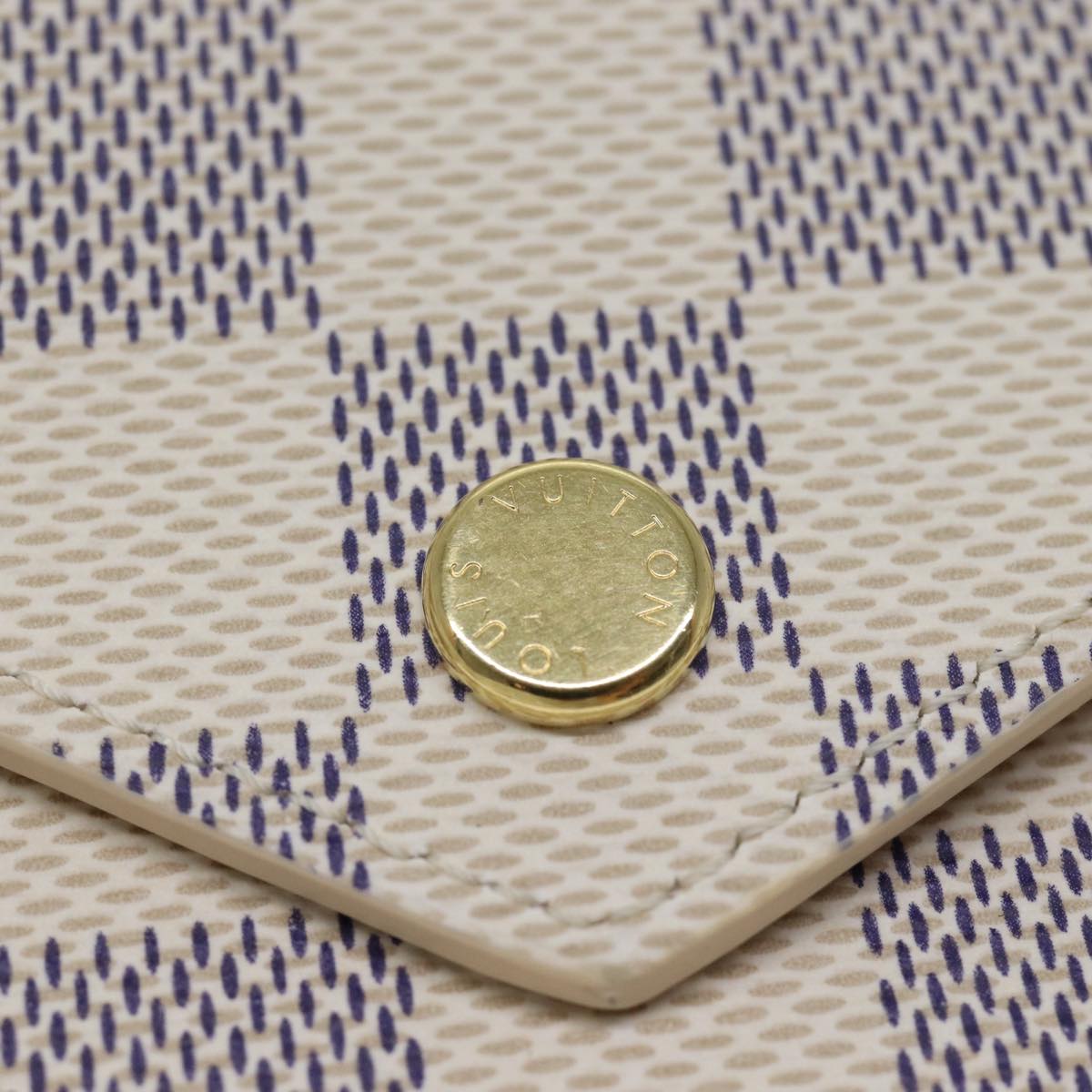 LOUIS VUITTON Damier Azur Portefeuille Victorine Wallet N64022 LV am6071A